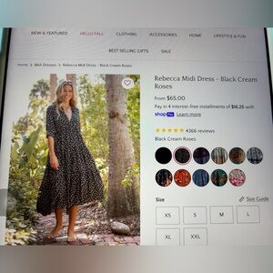 Natural life Rebecca Midi Dress